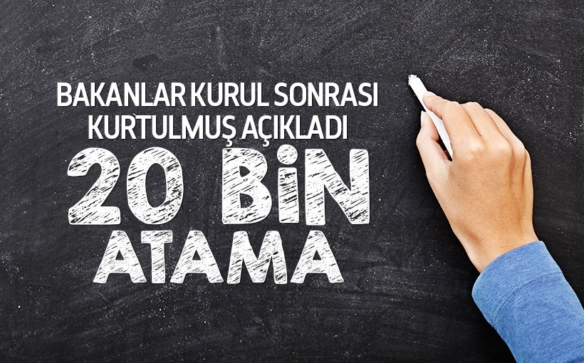 Numan Kurtulmuş: 9 Ekim’de 20 Bin Öğretmen Alınacak