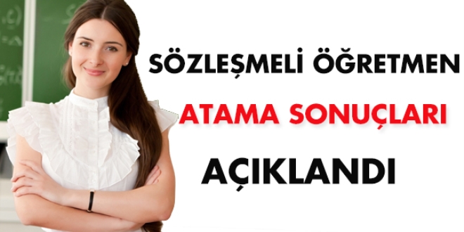 Sözleşmeli Öğretmenlik Yerleştirme Sonuçları (10.10.2016)