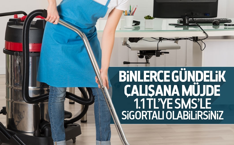 SMS’le Gündelikçi Çalışanı Sigortalamak Mümkün
