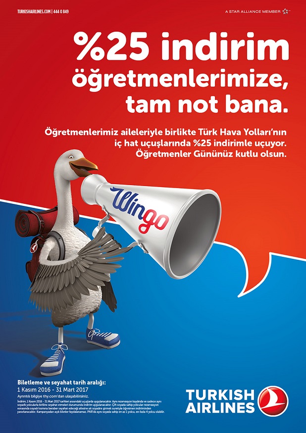 THY’den Öğretmenlere İndirim!