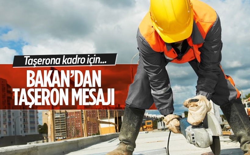 Taşerona Kadroyla İlgili Bakan Müezzinoğlu’ndan Açıklama