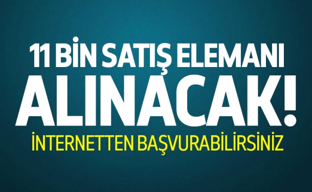 11 Bin 381 Satış Elemanı Aranıyor