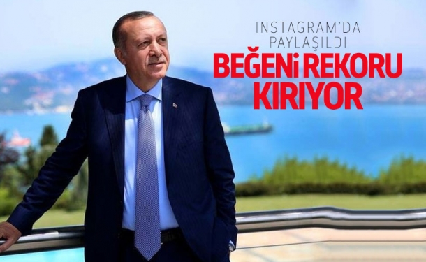 Cumhurbaşkanı Erdoğan’ın Fotoğrafları Beğeni Rekoru Kırdı