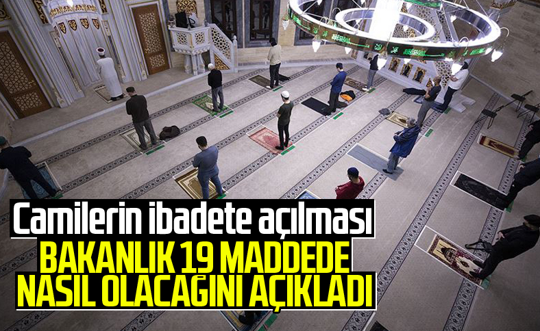 İçişleri Bakanlığı’ndan Camilerde İbadete İlişkin Genelge