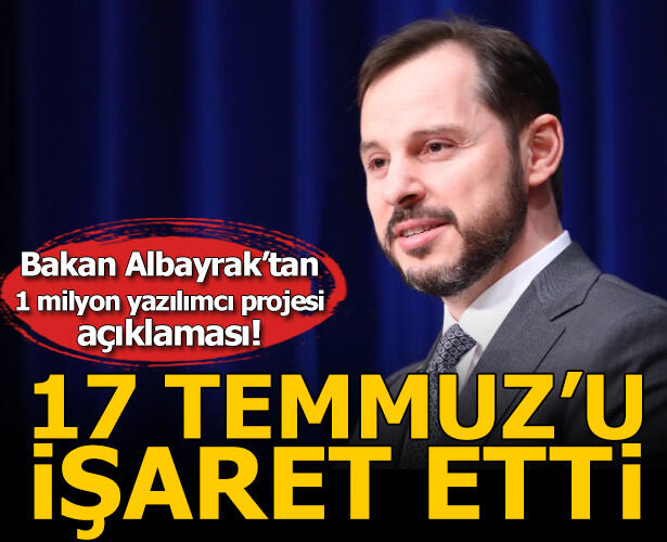 Maliye Bakanı Berat Albayrak’tan 1 Milyon Yazılımcı Projesiyle İlgili Açıklama